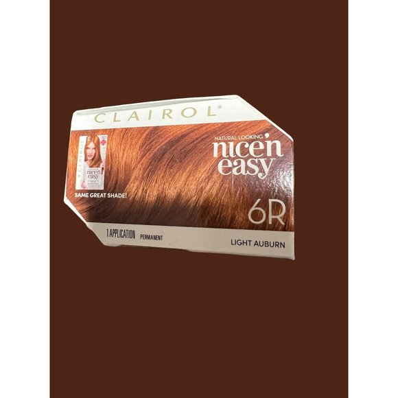Clairol Nice N Easy Permanent Hair Color #6R  Light Auburn Blend tones highlight - Picture 1 of 5